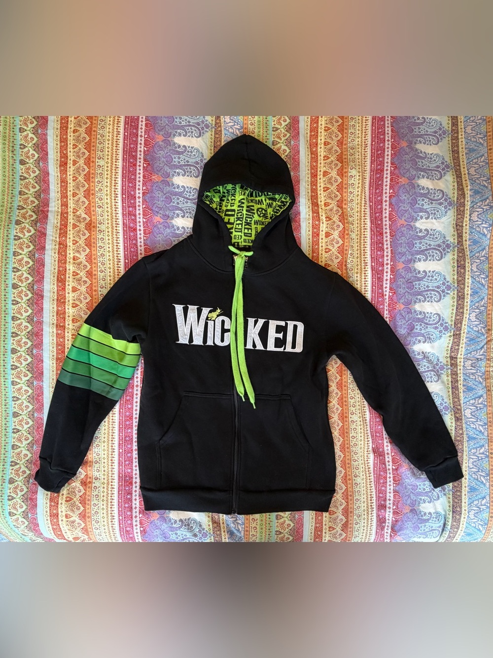 Authentic Wicked Zip Up Hoodie from Broadway Musical